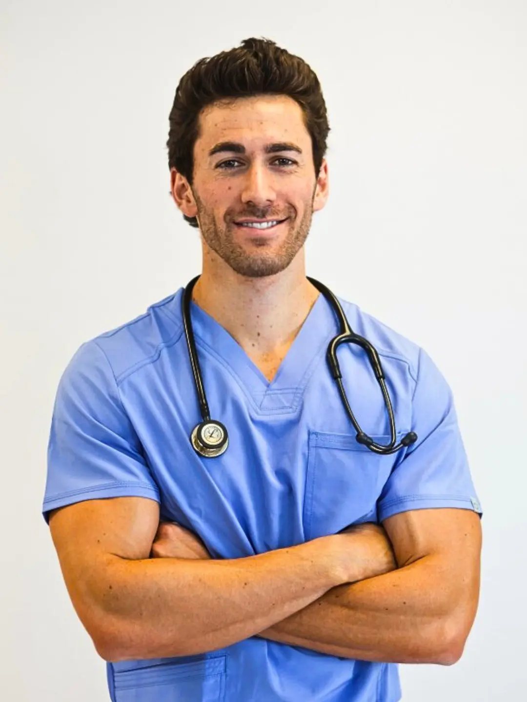 Illustration of person using health app